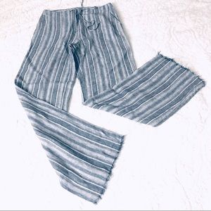 Nic+Zoe Women’s Linen Striped Pants Size 4